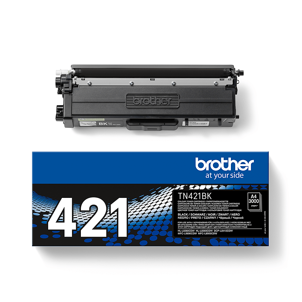 Brother TN421BK: оригинальный черный тонер-картридж. 3